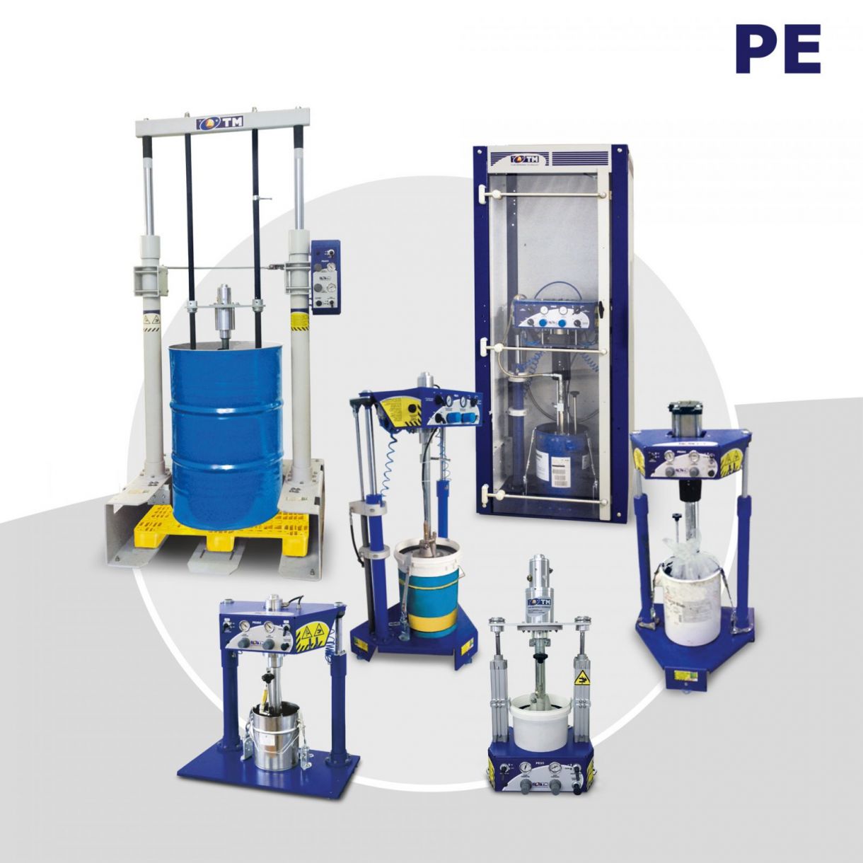 TWIN COLUMN ELEVATOR EXTRUSION PUMPS FROM 1 TO 200 LT (PE)